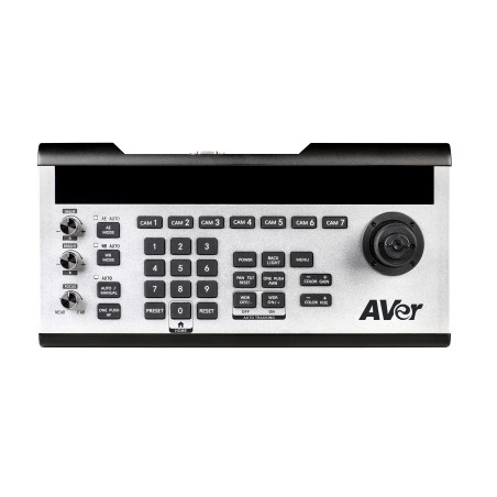 AVer 60S3300000AB CL01, OLED, Negro, Plata, Botones, Palanca de mando, Giratorio, China, 1 pieza(s), 384000 Bd