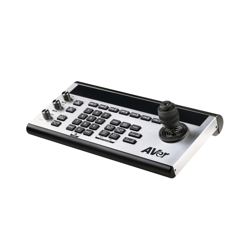 AVer 60S3300000AB CL01, OLED, Negro, Plata, Botones, Palanca de mando, Giratorio, China, 1 pieza(s), 384000 Bd