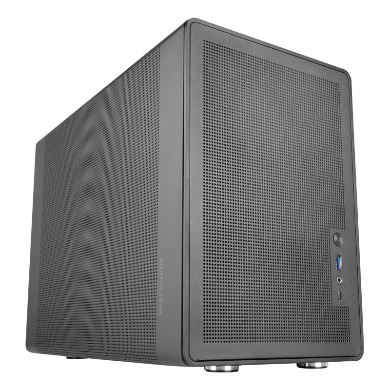 Mars Gaming MCXPRO MC-XPRO, Mini Tower, PC, Negro, micro ATX, Mini-ITX, Malla, Hogar / Oficina