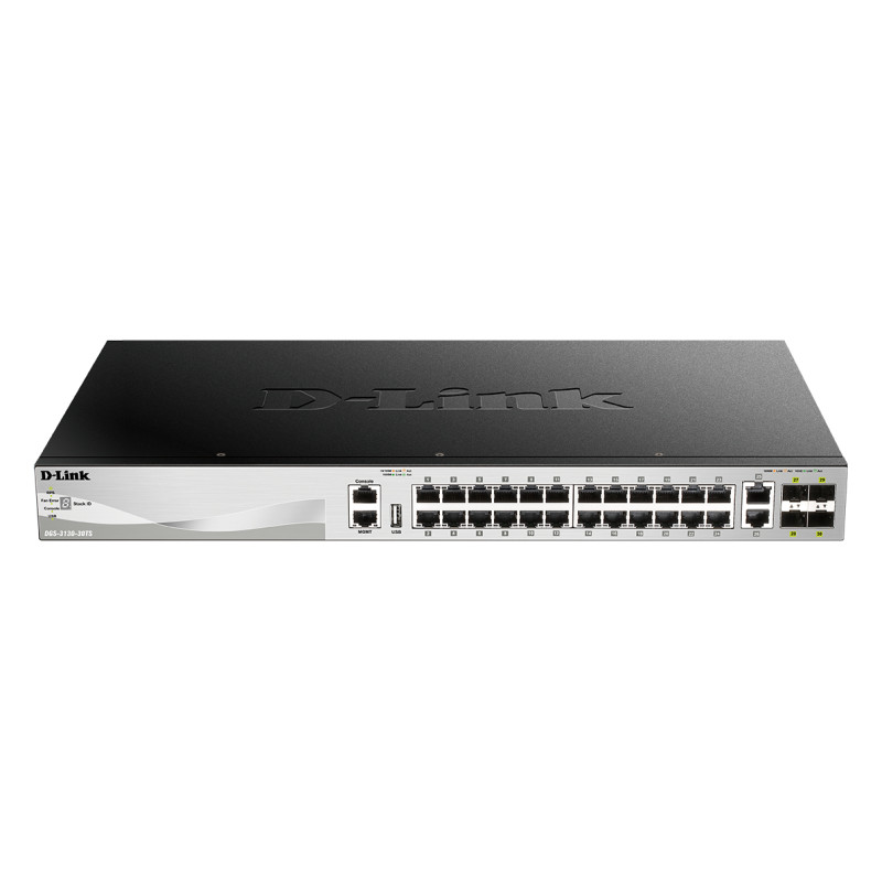 D-Link DGS-3130-30TS/E DGS-3130-30TS/E, Gestionado, L3, Gigabit Ethernet (10/100/1000)