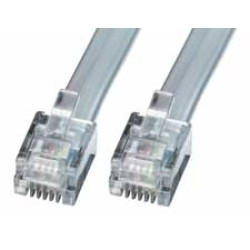 Lindy 34225 RJ-12 M/M 5.0m, 5 m, RJ-12, RJ-12, Macho, Macho, Gris