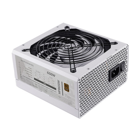 Mars Gaming MPB650W MPB650, Fuente Alimentación PC ATX 650W, 6 Años Garantía, 80Plus Bronze 230V, Ventilador 140mm FDB con