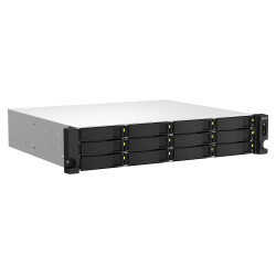 QNAP TS-1264U-RP-8G TS-1264U-RP, NAS, Bastidor (2U), Intel® Celeron®, 8 GB, DDR4, 0 TB 2