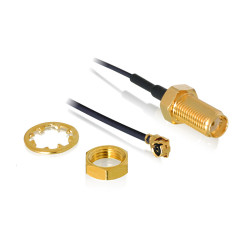 DeLOCK 88824 88824, 0,35 m, MHF (I-PEX), RF SMA, Negro