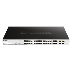 D-Link DGS-1210-28P DGS-1210-28P, Gestionado, L2, Gigabit Ethernet (10/100/1000), Energía sobre Ethernet (PoE), Montaje en