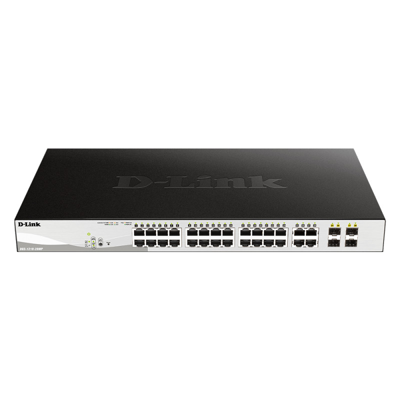 D-Link DGS-1210-28P DGS-1210-28P, Gestionado, L2, Gigabit Ethernet (10/100/1000), Energía sobre Ethernet (PoE), Montaje en
