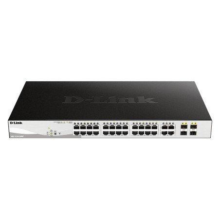 D-Link DGS-1210-28P DGS-1210-28P, Gestionado, L2, Gigabit Ethernet (10/100/1000), Energía sobre Ethernet (PoE), Montaje en