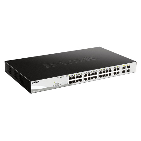 D-Link DGS-1210-28P DGS-1210-28P, Gestionado, L2, Gigabit Ethernet (10/100/1000), Energía sobre Ethernet (PoE), Montaje en