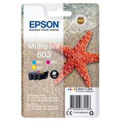 Epson C13T03U54020 Multipack 3-colours 603 Ink, Rendimiento estándar, Cian, Magenta, Amarillo, 2,4 ml, 1 pieza(s), 130