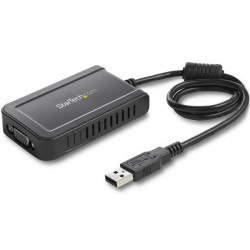 StarTech.com USB2VGAE3 Adaptador de Vídeo Externo USB a VGA - Tarjeta Gráfica Externa Cable - 1920x1200, 2.0, USB tipo A,