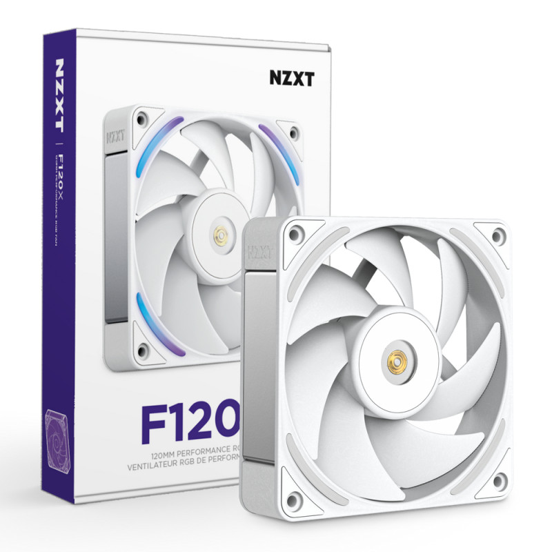 NZXT RF-U12PN-W1 F120X, Ventilador, 12 cm, Blanco