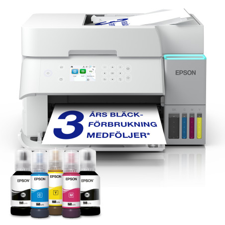 Epson C11CL43411 EcoTank ET-3956, Inyección de tinta, Impresión a color, 4800 x 1200 DPI, A4, Impresión directa, Blanco
