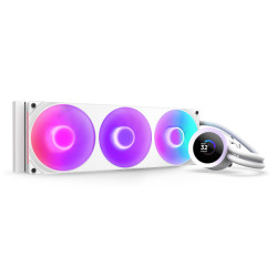 NZXT RL-KR360-W2 Kraken Plus 360 RGB, Sistema de refrigeración líquida todo en uno, 500 RPM, 2400 RPM, Blanco
