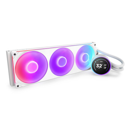NZXT RL-KR42E-W2 Kraken Elite 420 RGB, Sistema de refrigeración líquida todo en uno, 14 cm, Blanco