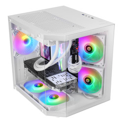 Mars Gaming MC3TLITEW MC-3TLITEW, Mini Tower, PC, Blanco, micro ATX, Mini-ITX, Juego, Multi 2