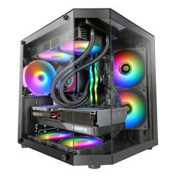 Mars Gaming MC3TLITE MC-3TLITE, Mini Tower, PC, Negro, micro ATX, Mini-ITX, Juego, Multi