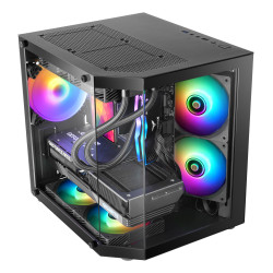 Mars Gaming MC3TLITE MC-3TLITE, Mini Tower, PC, Negro, micro ATX, Mini-ITX, Juego, Multi 2