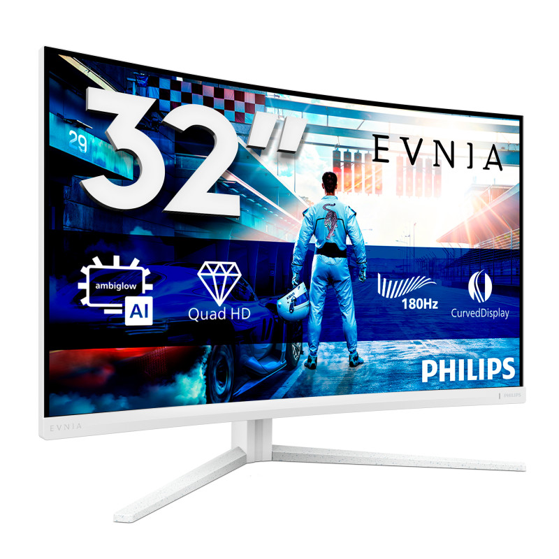 Philips 32M2C5501/00 Evnia 5000 32M2C5501/00, 80 cm (31.5"), 2560 x 1440 Pixeles, Quad HD, LCD, 1 ms, Blanco