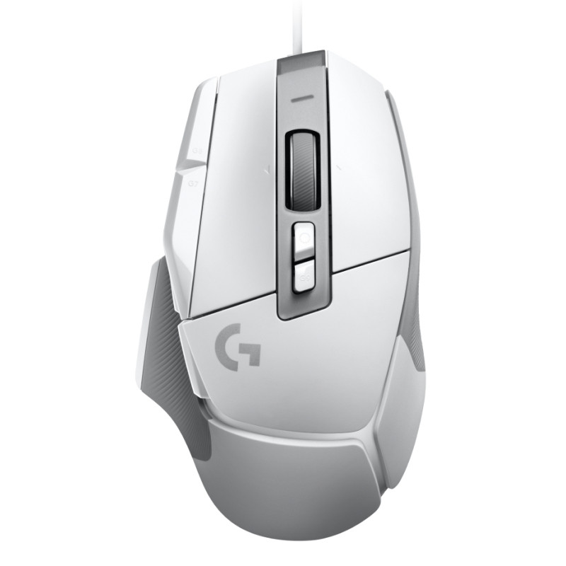 Logitech G 910-006147 G502 X, mano derecha, Óptico, USB tipo A, 25600 DPI, Blanco