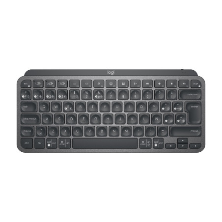 Logitech 920-010490 MX Keys Mini, Mini, Inalámbrico, RF Wireless + Bluetooth, QWERTY, LED, Grafito