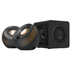 Creative Labs 51MF0495AA000 Creative Pebble X Plus, 2.1 canales, 30 W, Universal, Negro, 60 W, 93 dB
