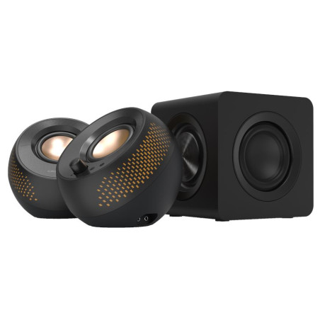 Creative Labs 51MF0495AA000 Creative Pebble X Plus, 2.1 canales, 30 W, Universal, Negro, 60 W, 93 dB