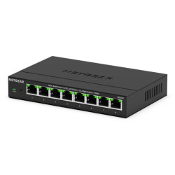 NETGEAR MS308-100EUS MS308, No administrado, 2.5G Ethernet (100/1000/2500), Bidireccional completo (Full duplex), Montaje de