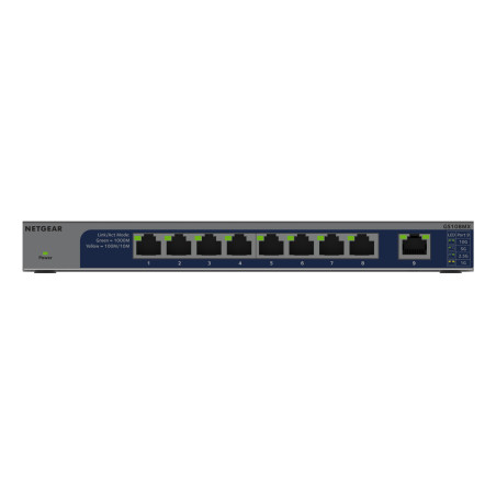 NETGEAR GS108MX-100EUS GS108MX-100EUS, No administrado, L2, Gigabit Ethernet (10/100/1000), Bidireccional completo (Full