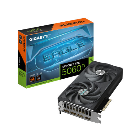 GIGABYTE GV-N506TEAGLE OC-16GD GeForce RTX 5060 Ti EAGLE OC 16G Tarjeta Gráfica – 16 GB GDDR7, 128 bits, PCI-E 5.0, 2617 MHz