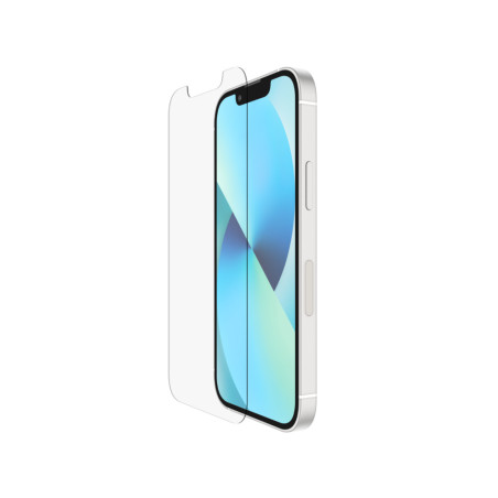 Belkin SFA065EC Screenforce, Apple, iPhone 13 mini, Antibacteriano, Resistente a impactos, Resistente a rayones, Transparente,