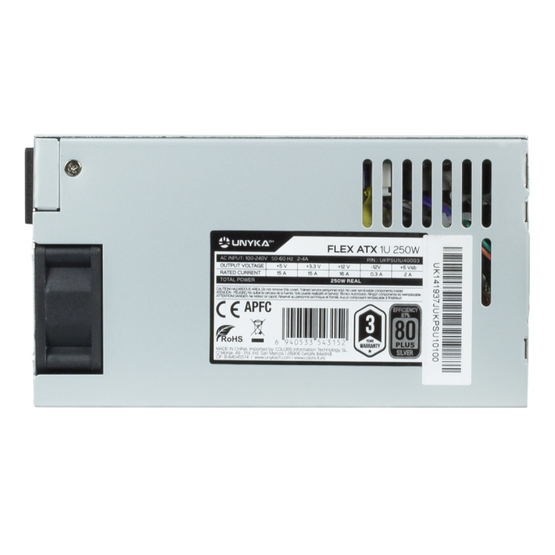 UNYKAch UKPSU1U40003 UKPSU1U40003, 250 W, 100 - 250 V, 50 - 60 Hz, Activo, 15 A, 16 A