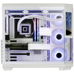 Mars Gaming MC3TCORELCDW MC3TCORELCDW, Midi Tower, PC, Blanco, ATX, micro ATX, Mini-ITX, Vidrio templado, Juego 2