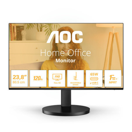 AOC 27B3CF2 B3 27B3CF2, 68,6 cm (27"), 1920 x 1080 Pixeles, Full HD, LED, 4 ms, Negro