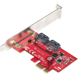 StarTech.com 2P6G-PCIE-SATA-CARD Tarjeta PCIe SATA - Tarjeta PCI Express Controladora de 2 Puertos SATA de 6Gbps - de Perfil 2