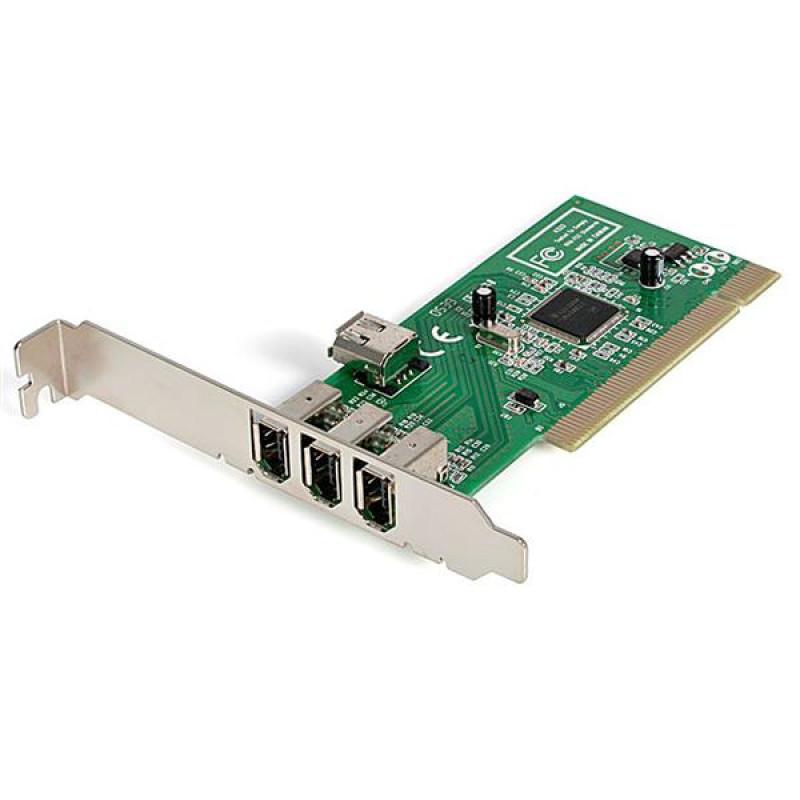 StarTech.com PCI1394MP Adaptador Tarjeta Controladora FireWire 400 PCI 4 Puertos FW 6 Pin Chipset TI - IEEE 1394a, PCI, IEEE
