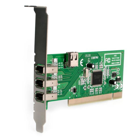 StarTech.com PCI1394MP Adaptador Tarjeta Controladora FireWire 400 PCI 4 Puertos FW 6 Pin Chipset TI - IEEE 1394a, PCI, IEEE