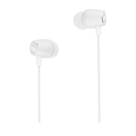 Aiwa ESTM-20WT ESTM-20WT, Alámbrico, 20 - 20000 Hz, Llamadas/Música/Deporte/Uso diario, 13 g, Auriculares, Blanco