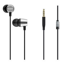 Aiwa ESTM-20SL ESTM-20SL, Alámbrico, 20 - 20000 Hz, Llamadas/Música/Deporte/Uso diario, 13 g, Auriculares, Plata