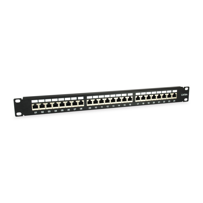 Equip 326625 326625, RJ-45, Cat6a, 1U, Negro, RoHS, CE