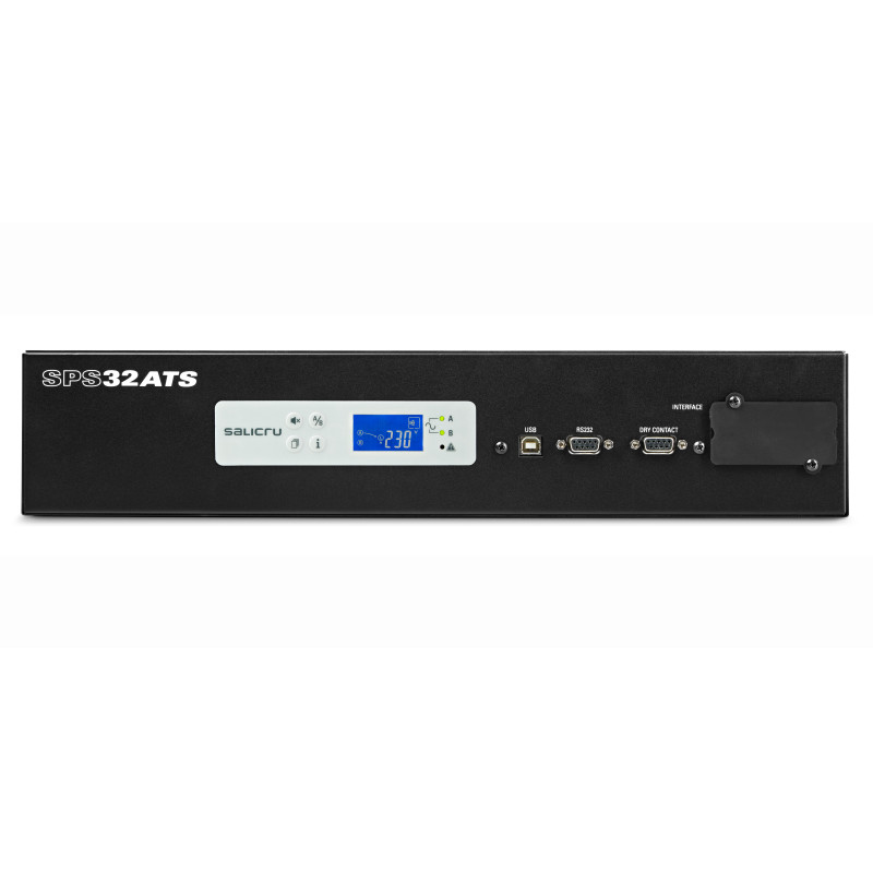 Salicru 658CB000002 SPS 32 ATS, Montaje en rack o Montaje en bastidor, 2U, LCD, 18 salidas AC, Negro, Gris