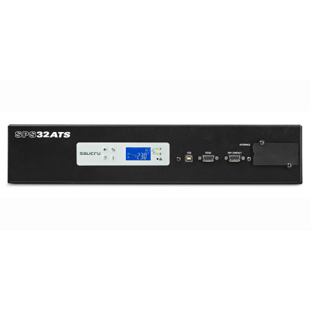 Salicru 658CB000002 SPS 32 ATS, Montaje en rack o Montaje en bastidor, 2U, LCD, 18 salidas AC, Negro, Gris