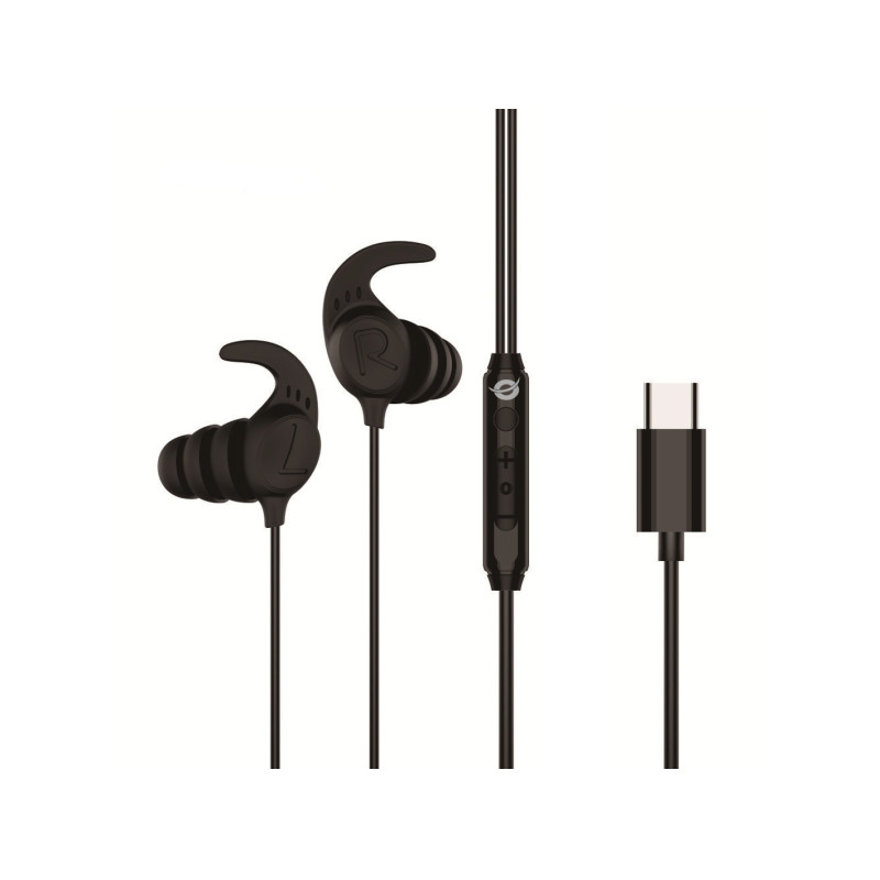 Conceptronic BRENDAN05B BRENDAN05B, Alámbrico, Llamadas/Música, 20 - 20000 Hz, 15 g, Auriculares, Negro