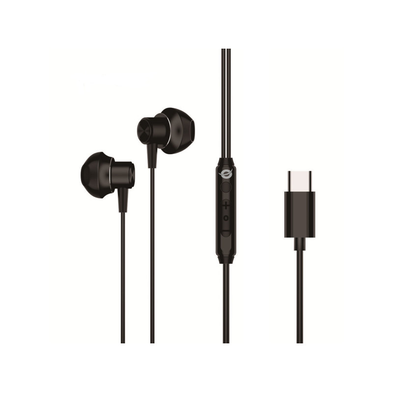 Conceptronic BRENDAN04B BRENDAN04B, Alámbrico, Llamadas/Música, 20 - 20000 Hz, 14 g, Auriculares, Negro