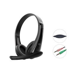 Conceptronic POLONA06B3T POLONA06B3T, Alámbrico, Llamadas/Música, 20 - 20000 Hz, 100 g, Auriculares, Negro