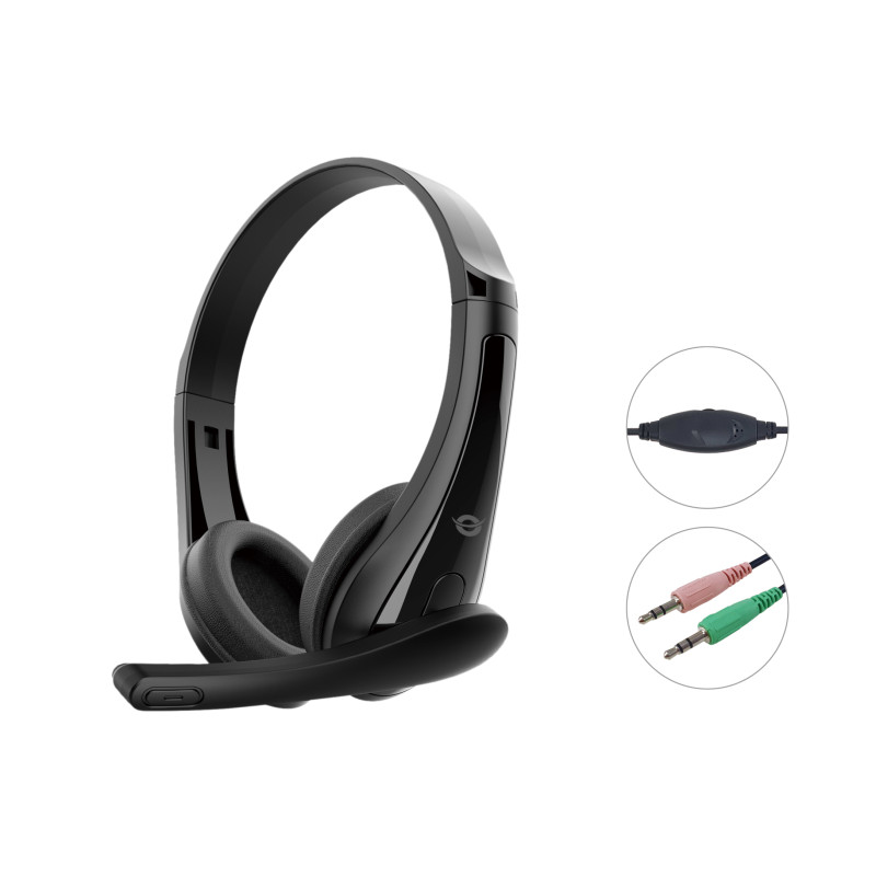Conceptronic POLONA06B3T POLONA06B3T, Alámbrico, Llamadas/Música, 20 - 20000 Hz, 100 g, Auriculares, Negro