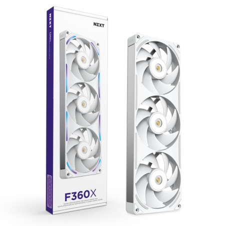 NZXT RF-U36PN-W1 F360X, Ventilador, 12 cm, Blanco