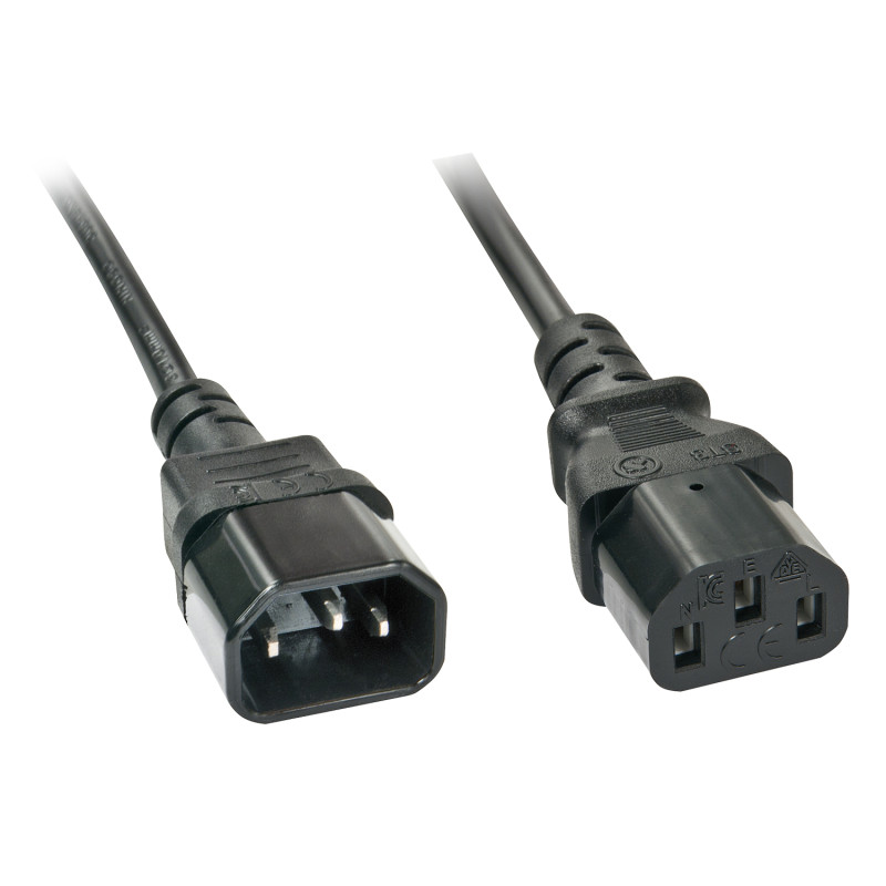 Lindy 30331 30331, 2 m, C14 acoplador, C13 acoplador, H05VV-F3G