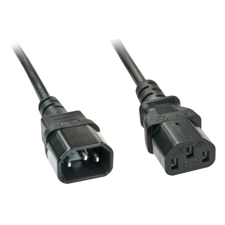 Lindy 30331 30331, 2 m, C14 acoplador, C13 acoplador, H05VV-F3G