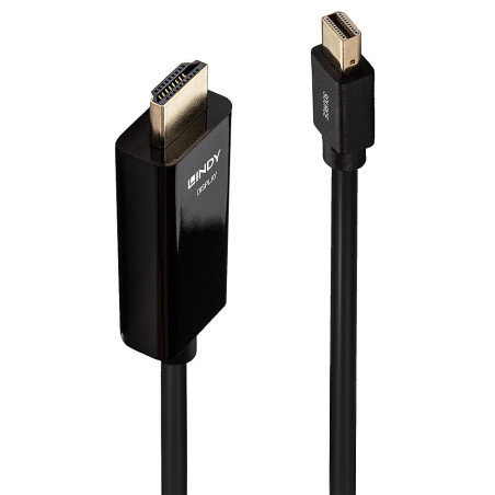 Lindy 36926 36926, 1 m, HDMI tipo A (Estándar), Mini DisplayPort, Macho, Macho, 3840 x 2160 Pixeles