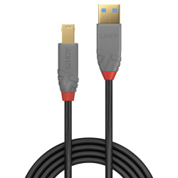 Lindy 36744 36744, 5 m, USB A, USB B, USB 3.2 Gen 1 (3.1 Gen 1), 5 Gbit/s, Negro 2